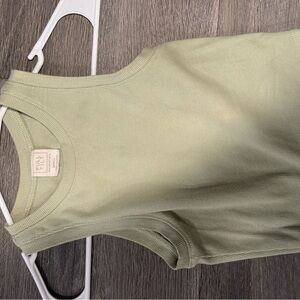 Full Tilt Sage Ribbed Tank